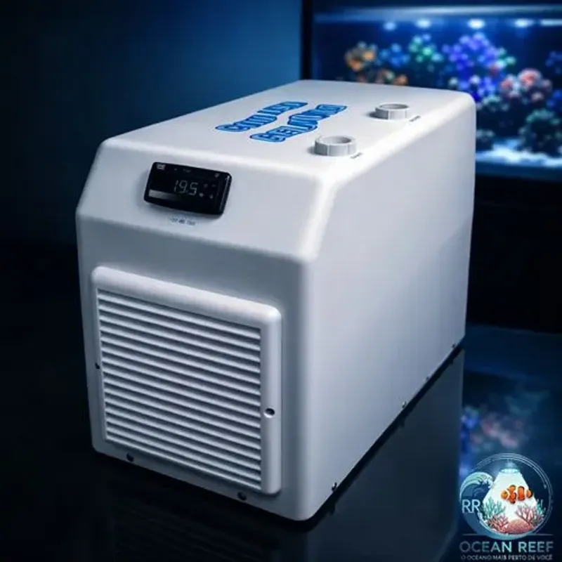 Chiller Gelaqua 1/3 Hp Resfriador para Aquários 750L Titânio