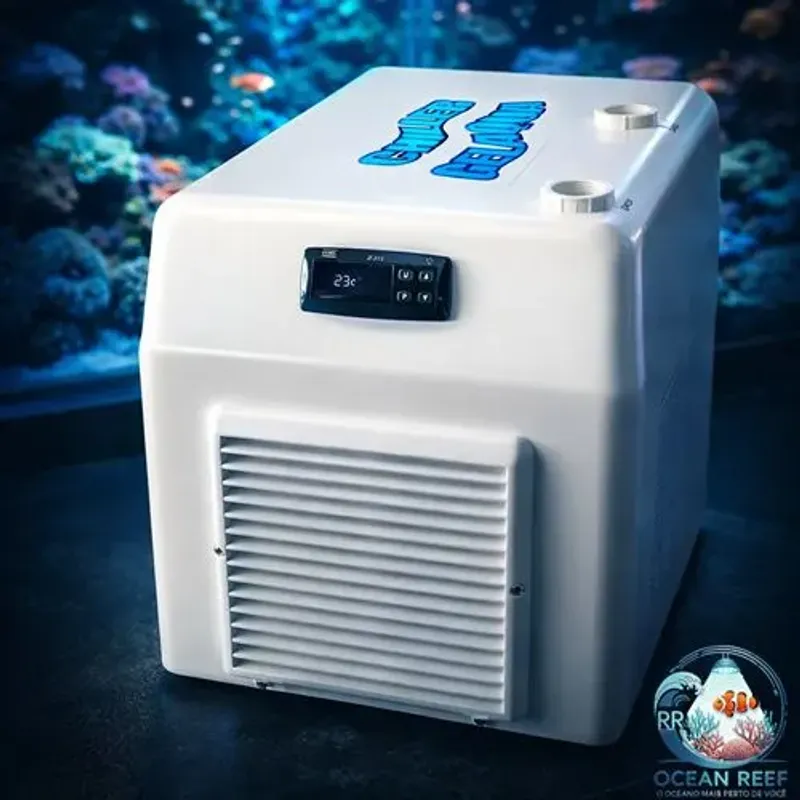 Chiller Gelaqua 1 Hp Resfriador para Aquários 2000L Titânio
