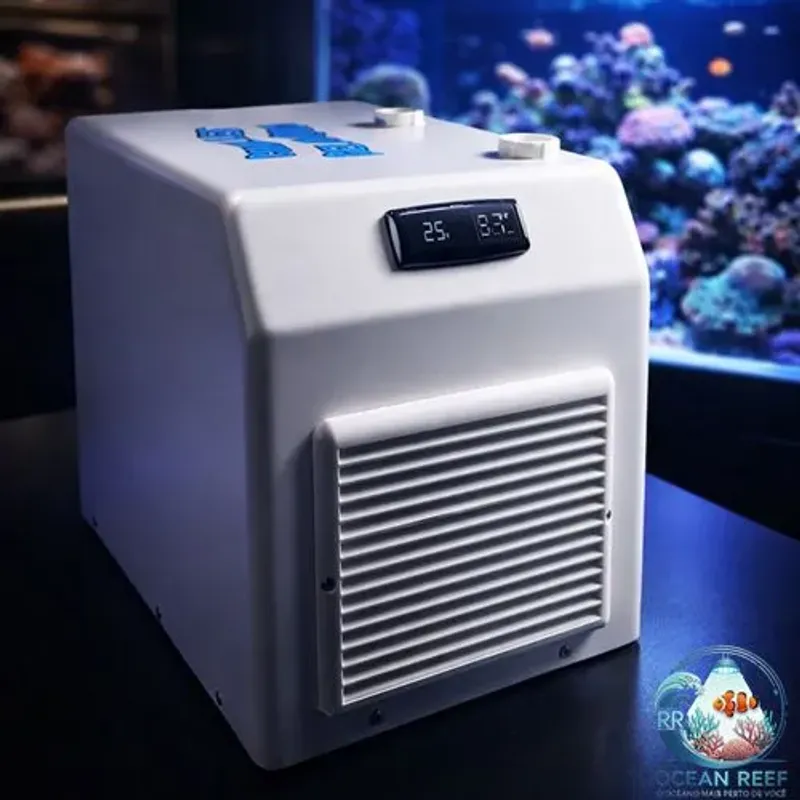 Chiller Gelaqua 3/4 Hp Resfriador para Aquários 1300L Titânio