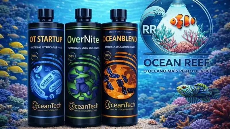 7.4 Reforço Biológico: A Dose Vital de Start Up, Overnite e Ocean Blend para Polir e Blindar a Água