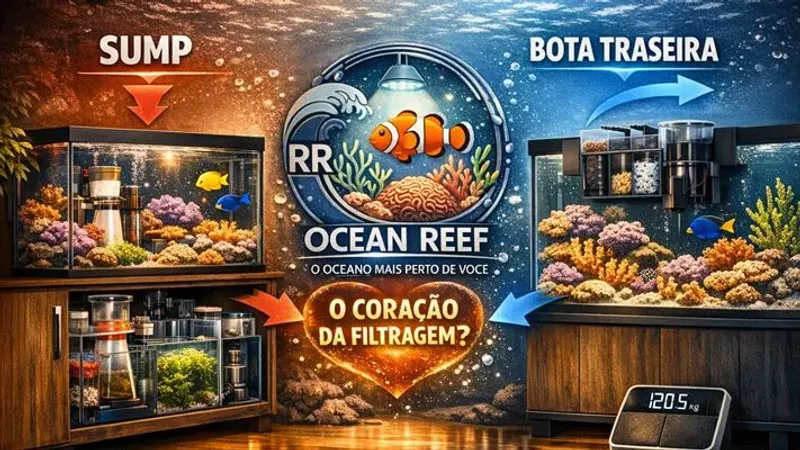 1.4 Sump, Hang-on ou Canister? Entendendo Onde Fica o Coração da Filtragem